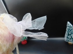 bear mohair rainbow hairbow